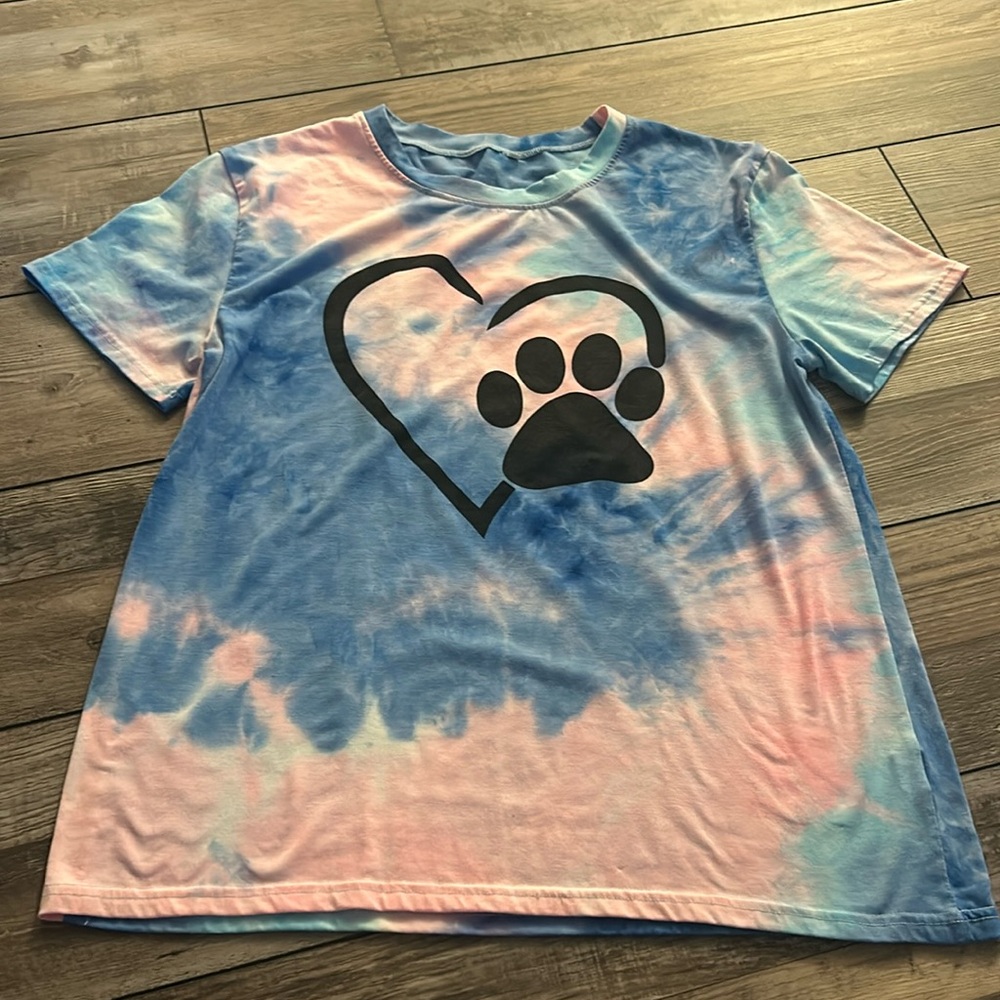 tie die pet shirt